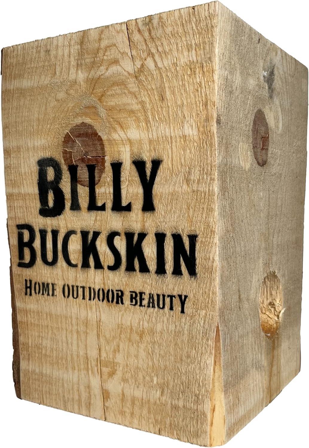 image1 Log Fire Wood Log Swedish Torch Fire Log wFatwood Fire Starter Sticks for Backyard Outdoor Campfire Firepit Bonfires ampamp Fireplace Fire Log Camping Essential by Billy Buckskin Co 7x7x10 inches