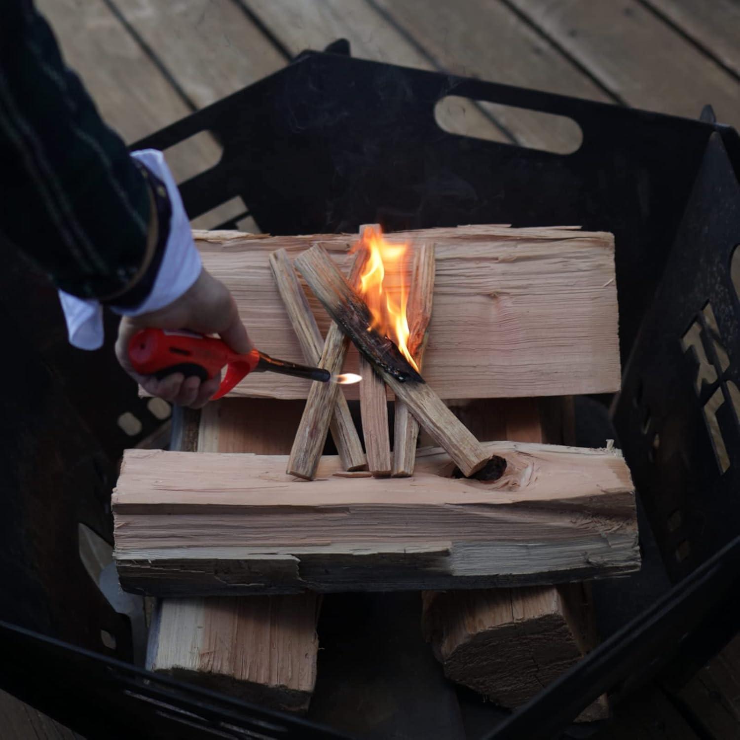 image10 lb Fatwood Gift Box Set Fire Starter Sticks in a Special Edition USA Flag Storage Box Perfect Christmas Gift Start a Fire with just 2 Sticks Resin Rich Ocote Fatwood Approx 140 Sticks