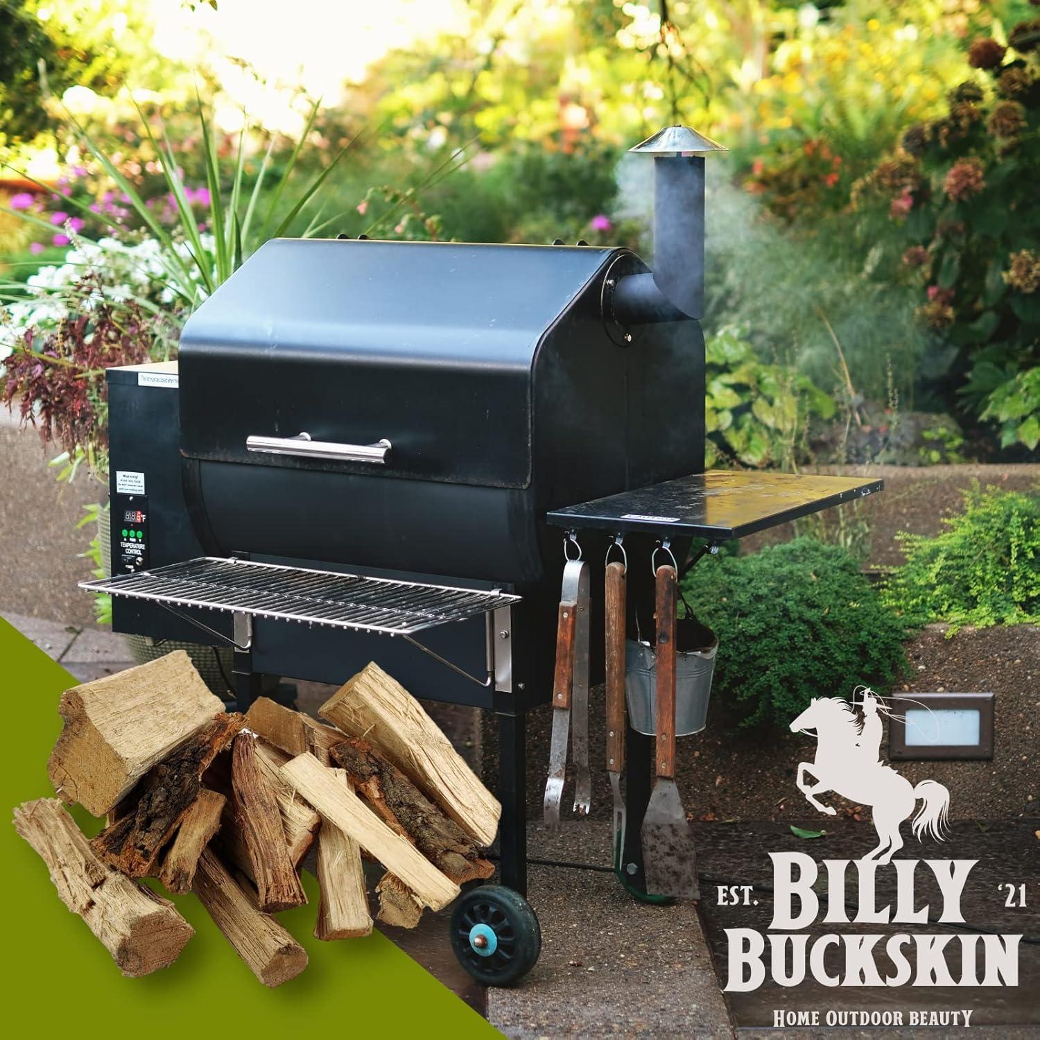 image4 Lb Bag Apple Wood Chunks Alternative for Charcoal Briquettes Can be Use on Gas Sweet ampamp Tangy Flavor Apple Wood Chunks for Smoking Meats Grilling Backyard BBQ ampamp Campfires by Billy Buckskin Co