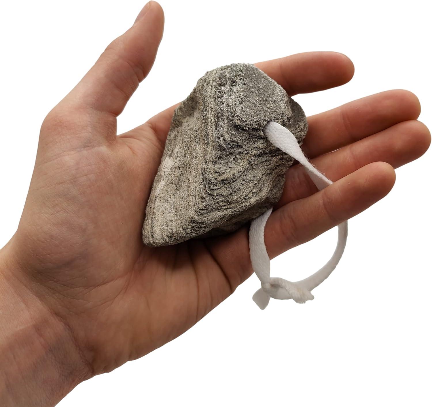 imageMined in USA All Natural Volcanic Foot Pumice Stones Callus Remover for Hands and Feet Pedicure Exfoliation Tool Born in The USA 100 Natural Combo Pack of 2 Stones