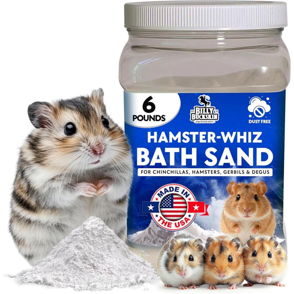 image25 LB Hamster Sand Bath Dust Free All Natural Volcanic Ash for Fur Health Sand Bath for Chinchillas Gerbils Mice Degus ampamp All Small Pets Made in USA Hamster Accessories by Billy Buckskin6 LB