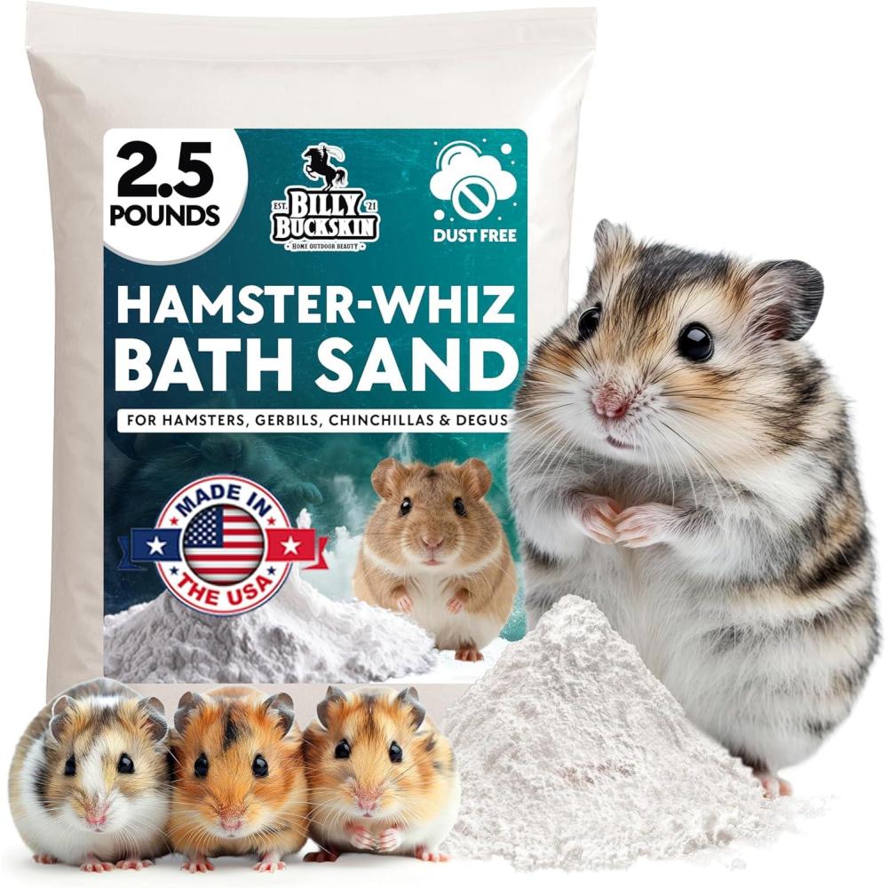 image25 LB Hamster Sand Bath Dust Free All Natural Volcanic Ash for Fur Health Sand Bath for Chinchillas Gerbils Mice Degus ampamp All Small Pets Made in USA Hamster Accessories by Billy Buckskin25 LB