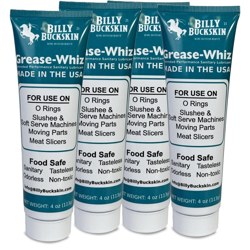 imageGreaseWhiz Food Grade Grease Lubricant 1oz Lubricate Ice Cream Slushee Machine Beer Kegs Pools O Rings Food Grade Lubricant for Commercial ampamp Domestic Use by Billy Buckskin16oz