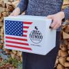 10 lb. Fatwood Gift Box Set | Fire Starter Sticks in a Special Edition USA Flag Storage Box | Perfect Christmas Gift | Start a Fire with just 2 Sticks | Resin Rich Ocote Fatwood | Approx. 140 Sticks