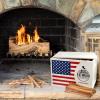 10 lb. Fatwood Gift Box Set | Fire Starter Sticks in a Special Edition USA Flag Storage Box | Perfect Christmas Gift | Start a Fire with just 2 Sticks | Resin Rich Ocote Fatwood | Approx. 140 Sticks