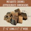 4 Lb. Bag Mesquite Wood Chunks, Alternative for Charcoal Briquettes Can be Use on Gas, Wood Chunks for Smokers, Smoking Wood Chunks for Smoking, BBQ, Grilling & Camping Essential by Billy Buckskin Co.