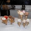 6 Cone Ice Cream Cone Holder | Holds 6 Ice Cream Cones | Stylish Countertop Display | Waffle Cone Holder | Clear Acrylic Ice Cream Stand | by Billy Buckskin Home and Beauty, Made in USA