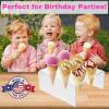 6 Cone Ice Cream Cone Holder | Holds 6 Ice Cream Cones | Stylish Countertop Display | Waffle Cone Holder | Clear Acrylic Ice Cream Stand | by Billy Buckskin Home and Beauty, Made in USA