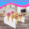 6 Cone Ice Cream Cone Holder | Holds 6 Ice Cream Cones | Stylish Countertop Display | Waffle Cone Holder | Clear Acrylic Ice Cream Stand | by Billy Buckskin Home and Beauty, Made in USA