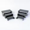 6 Piece Acrylic Risers | Black Display Stand for Jewelry, Food & Collectibles | Tiered Display Stand for Action Figurines