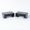 6 Piece Acrylic Risers | Black Display Stand for Jewelry, Food & Collectibles | Tiered Display Stand for Action Figurines