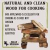 Billy Buckskin 18 LB Juniper Firewood Bundle – Aromatic & Seasoned Wood Logs with Fatwood Starter Sticks for Fire Pit, Campfire, Fireplace, Wood Stoves and Outdoor Grilling(Apple Firewood)
