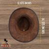 Billy Buckskin Basher Leather Hat | Top Grain Leather Construction | Wide Brim (Large)
