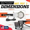 Do It Hot Pot 2 | Electric Lead Melting Pot | Melts Lead Ingots Quickly | 4 Pound Capacity | Melting Pot for Fishing Weight Molds & Bullet Casting Molds | Made in The USA