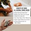 Mined in USA All Natural Volcanic Foot Pumice Stones | Callus Remover for Hands and Feet | Pedicure Exfoliation Tool | Born in The USA | 100% Natural | Combo Pack of 2 Stones