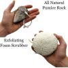 Pedicure Exfoliation Kit – All Natural Volcanic Pumice Stones by BillyBuckSkin Co. | 100% Made in USA | Callus Remover for Hands and Feet | 100% Natural | Combo Pack of 2 Stones and a Body Sponge