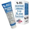 1oz Silicone-Whiz Food Grade Silicone Grease for O Rings – Lubricate Gasket, Mixer, Belts, Food Processing Equipment – Waterproof Plumbers Grease for Commercial & Domestic Use by Billy Buckskin(1 x 4 Oz.)