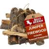 Billy Buckskin 18 LB Juniper Firewood Bundle – Aromatic & Seasoned Wood Logs with Fatwood Starter Sticks for Fire Pit, Campfire, Fireplace, Wood Stoves and Outdoor Grilling(Juniper Firewood)