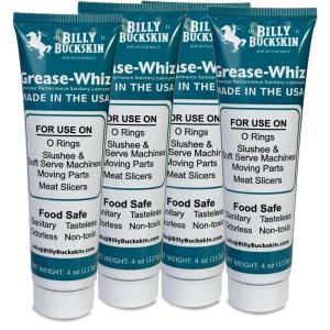 Grease-Whiz Food Grade Grease Lubricant 1oz – Lubricate Ice Cream, Slushee Machine, Beer Kegs, Pools, O Rings – Food Grade Lubricant for Commercial & Domestic Use by Billy Buckskin(16oz)