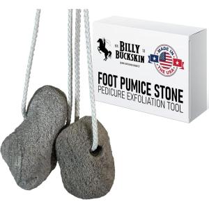 Mined in USA All Natural Volcanic Foot Pumice Stones | Callus Remover for Hands and Feet | Pedicure Exfoliation Tool | Born in The USA | 100% Natural | Combo Pack of 2 Stones