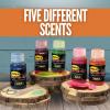 Spike-It Dip-N-Glo Garlic Lure Dye | Lure Dip for Soft Plastic Baits | Strong Garlic Scent & Vivid UV Color | Make your Lures Unresistable to All Fish | Pack of 5 x 2 Oz Bottles
